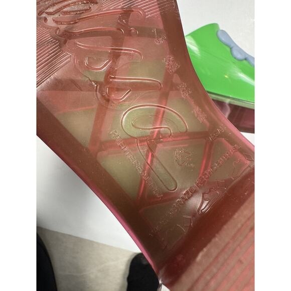 Melissa + Lazy Oaf Jelly Sandals Pink Green Blue US 7 EU 38 90s Y2K - Picture 6 of 7